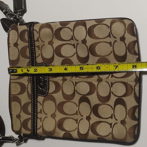 Coach Brown Signature Crossbody Bag - Picture 9 of 10